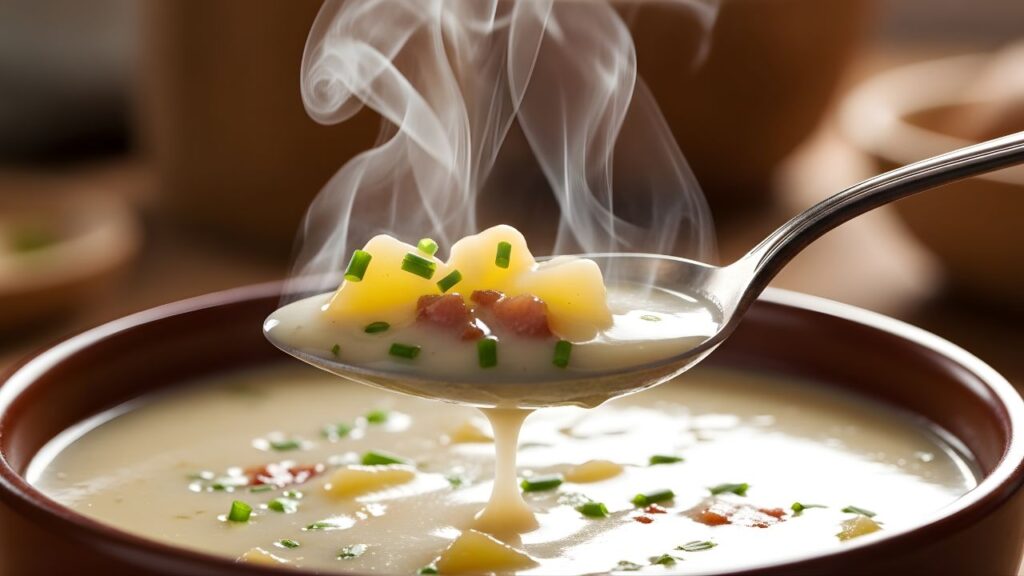 4 Ingredient Potato Soup with Milk