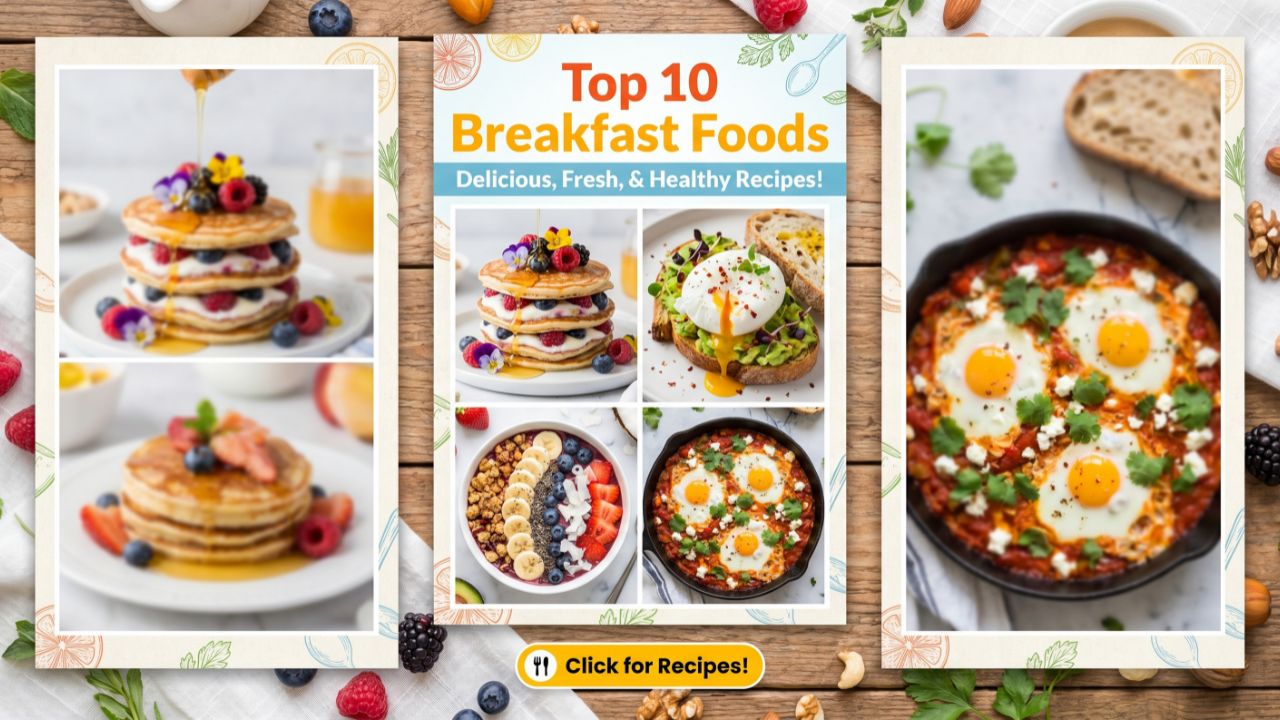 What are the top 10 breakfast foods